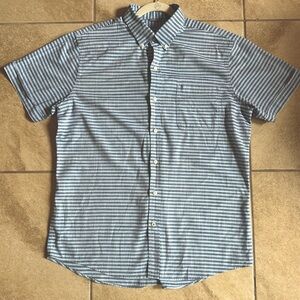 Men’s Izod Button Up Tee Linen blend Size L